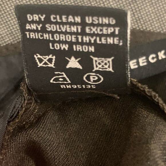 Lafayette 148 Wool Pants 10 Brown Bleecker High Rise Straight Business Casual - Picture 9 of 9